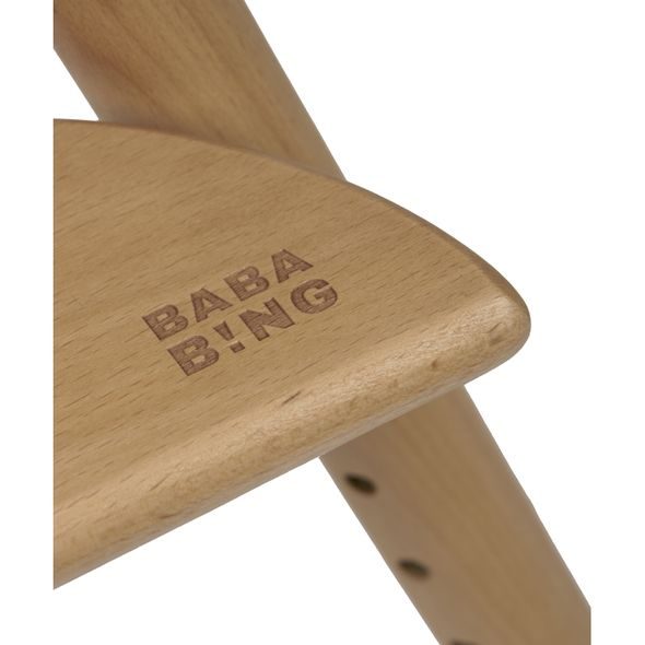 BABABING UNA WHITE / GREY - JÍDELNÍ ŽIDLIČKY DŘEVĚNÉ - KRMENÍ