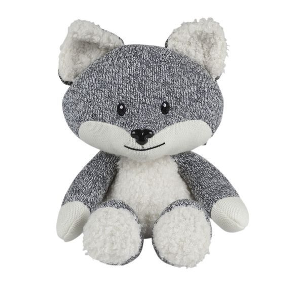 FLOW HRAČKA S TLUKOTEM SRDCE ROBIN THE FOX GREY - USÍNÁČCI ŠUMÍCÍ / S TLUKOTEM - PRO DĚTI