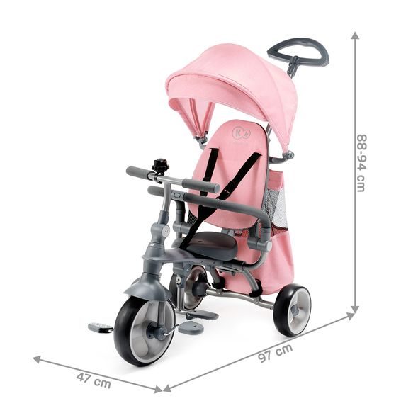 KINDERKRAFT TŘÍKOLKA JAZZ PINK - TŘÍKOLKY ŠLAPACÍ - NOŠENÍ & SPORT