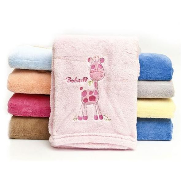 BOBOBABY DEKA Z MIKROFIBRY S APLIKACÍ KCSN-08 - DĚTSKÉ DEKY PRO MIMINKA - SPINKÁNÍ