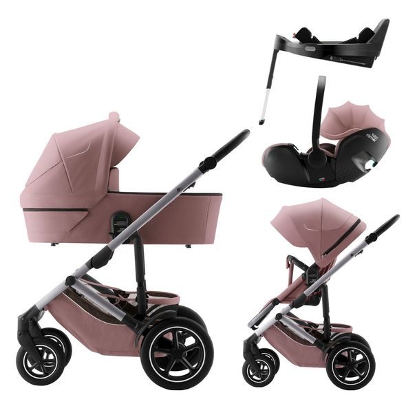 BRITAX SET KOČÁREK SMILE 5Z + HLUBOKÁ KORBA + AUTOSEDAČKA BABY-SAFE PRO + VARIO BASE 5Z STYLE - TROJKOMBINACE - KOČÁRKY A PŘÍSLUŠENSTVÍ