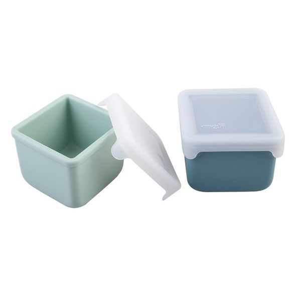 MELII SILIKONOVÉ KRABIČKY NA SVAČINU 237 ML, 2KS - ZELENÉ - USKLADNĚNÍ JÍDLA - KRMENÍ