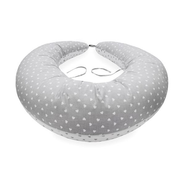 SCAMP MULTIFUNKČNÍ POLŠTÁŘ 230X130 (LITTLEHEARTWHITEGREY) - KOJÍCÍ POLŠTÁŘE - KRMENÍ