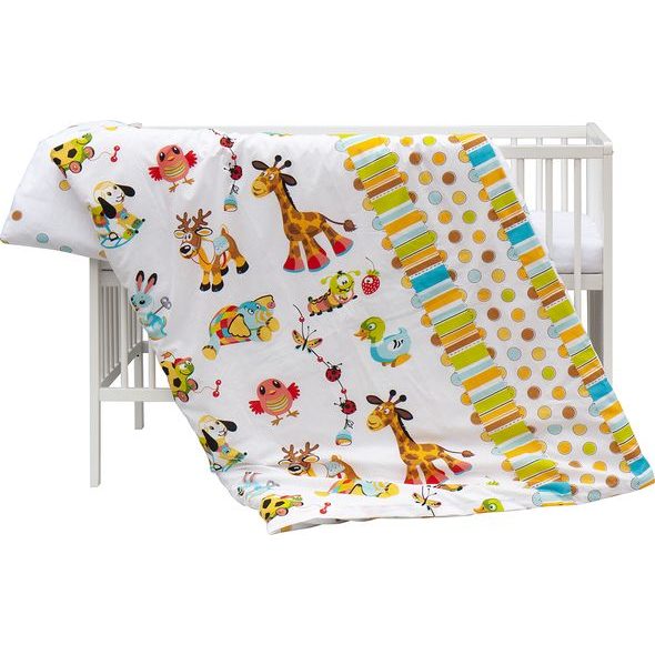 SCARLETT DĚTSKÁ POSTÝLKA S KOMPLETNÍ VÝBAVOU ARAMA 120 X 60 CM - DŘEVĚNÉ POSTÝLKY - SPINKÁNÍ