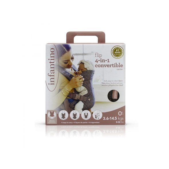 INFANTINO NOSÍTKO FLIP 4V1 CONVERTIBLE LEOPARD - ERGONOMICKÁ NOSÍTKA - NOŠENÍ & SPORT