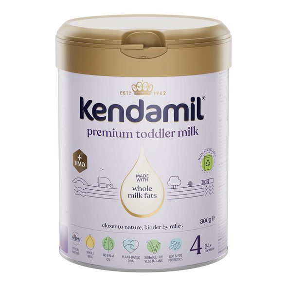 KENDAMIL PREMIUM 4 HMO+ (800 G) - KOJENECKÁ MLÉKA - KRMENÍ