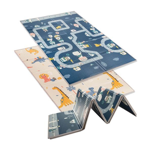 ZOPA MULTIFUNKČNÍ PĚNOVÁ SKLÁDACÍ PODLOŽKA OBOUSTRANNÁ 180X120 - HRACÍ PODLOŽKY NA ZEM - SPINKÁNÍ