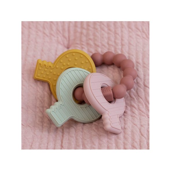 LITTLE DUTCH KOUSÁTKO SILIKONOVÉ KLÍČE RŮŽOVÉ - KOUSÁTKA - PRO DĚTI