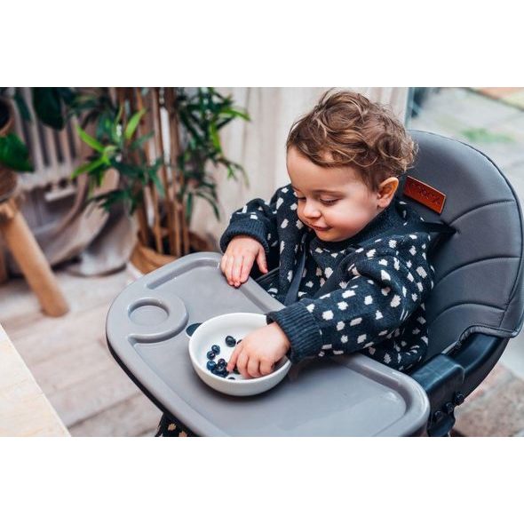 MOMI JÍDELNÍ ŽIDLIČKA MOMI REKI ŠEDÁ - JÍDELNÍ ŽIDLIČKY PLASTOVÉ - KRMENÍ