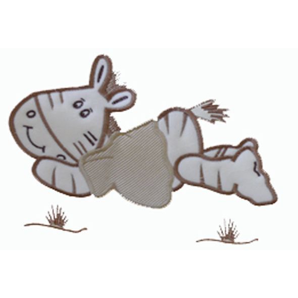 TOMI POVLEČENÍ VÝŠIVKA ZEBRA LEŽÍCÍ (MANTINEL 360 CM) AKCE - POVLEČENÍ DO POSTÝLKY - SPINKÁNÍ