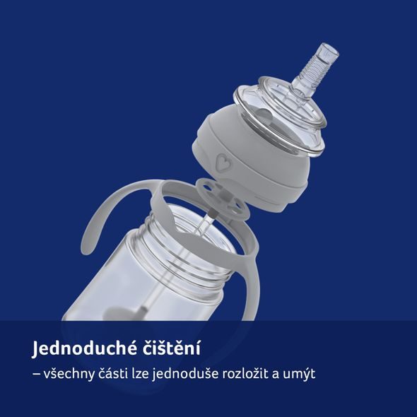 LOVI PRVNÍ HRNEČEK SE SLÁMKOU A ZÁVAŽÍM HARMONY 150ML - DĚTSKÉ HRNEČKY - KRMENÍ
