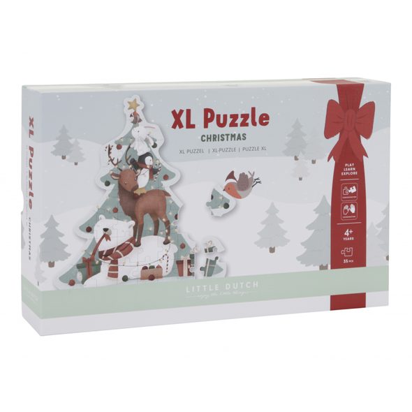 LITTLE DUTCH PUZZLE VÁNOČNÍ XL - STAVEBNICE A PUZZLE - PRO DĚTI