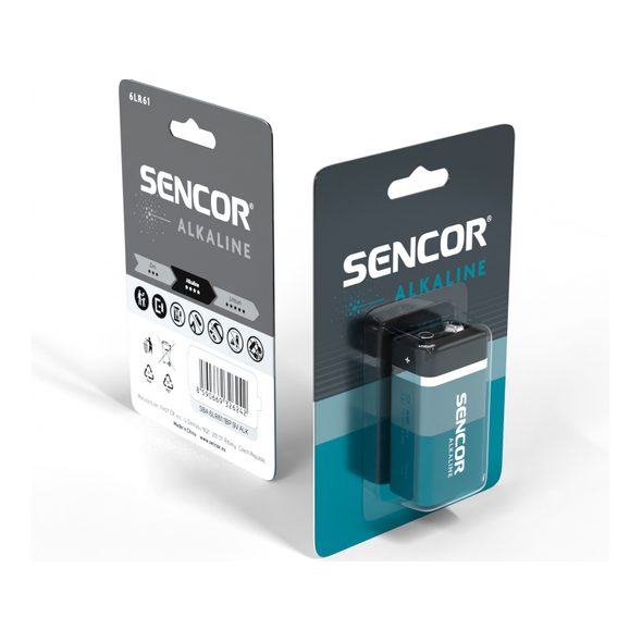 SENCOR ALKALICKÁ BATERIE 9V 1 KS - BATERIE - PRO DĚTI