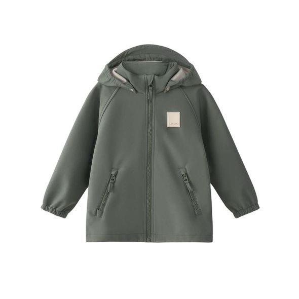 LEOKID SOFTSHELLOVÁ BUNDA LAKE AGAVE GREEN VEL. 80 - BUNDY - PRO DĚTI