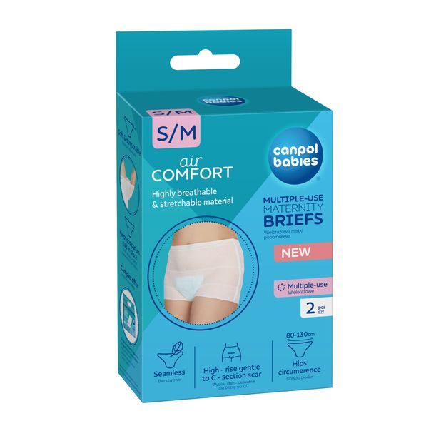 CANPOL BABIES MULTIFUNKČNÍ KALHOTKY S/M PO PORODU 2KS - POPORODNÍ KALHOTKY - PRO MAMINKY