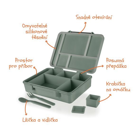 ZOPA SVAČINOVÝ BOX 1330 ML - USKLADNĚNÍ JÍDLA - KRMENÍ