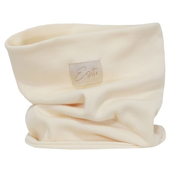 ESITO DVOJITÝ ŽEBROVANÝ NÁKRČNÍK COLOR CREAM - SMETANOVÁ / 44 - RUKAVIČKY, ŠÁTKY, NÁKRČNÍKY - PRO DĚTI