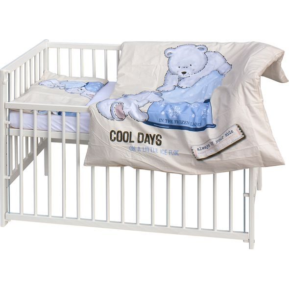 SCARLETT DĚTSKÁ POSTÝLKA S KOMPLETNÍ VÝBAVOU SCARLETT 120 X 60 CM - BARY - DŘEVĚNÉ POSTÝLKY - SPINKÁNÍ