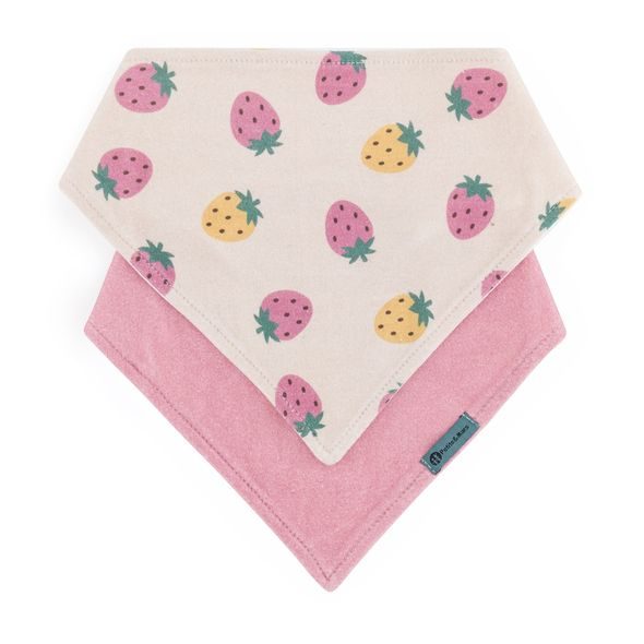 PETITE&MARS BRYNDÁK BANDANA LUKE 2 KS BEIGE KIWIS&MISTY GREEN 3M+ - BRYNDÁKY - KRMENÍ