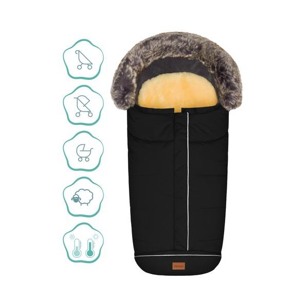 FILLIKID FUSAK ZIMNÍ MAVENSI BLACK - FUSAKY DO KOČÁRKU - KOČÁRKY A PŘÍSLUŠENSTVÍ