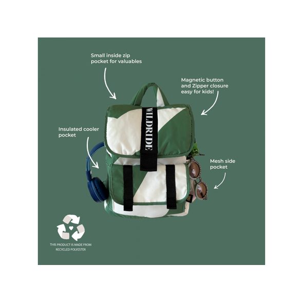 WILDRIDE DĚTSKÝ BATOH GREEN GRAPHIC - BATOHY A TAŠKY - PRO DĚTI