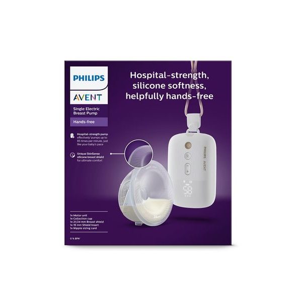 PHILIPS AVENT ODSÁVAČKA MATEŘSKÉHO MLÉKA ELEKTRICKÁ HANDS-FREE PREMIUM PLUS SCF531/11 - ODSÁVAČKY MATEŘSKÉHO MLÉKA - KRMENÍ