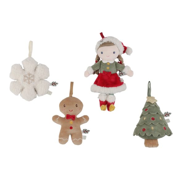 LITTLE DUTCH VÁNOČNÍ OZDOBY PLYŠOVÉ ROSA - DEKORACE A POLIČKY - SPINKÁNÍ