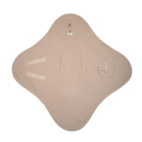 LODGER WRAPPER FOLKLORE FLEECE BEIGE - ZAVINOVAČKY - SPINKÁNÍ