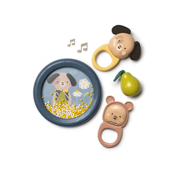 TAF TOYS SADA HUDEBNÍCH HRAČEK MUSICAL ADVENTURE KIT - HRAČKY SE ZVUKY - PRO DĚTI