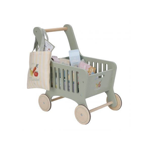 LITTLE DUTCH NÁKUPNÍ VOZÍK S DOPLŇKY DŘEVĚNÝ - LITTLE DUTCH - PRO DĚTI