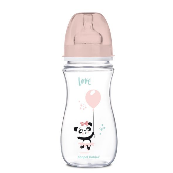 CANPOL BABIES LÁHEV SE ŠIROKÝM HRDLEM EXOTIC ANIMALS 300ML - KOJENECKÉ LAHVE - KRMENÍ