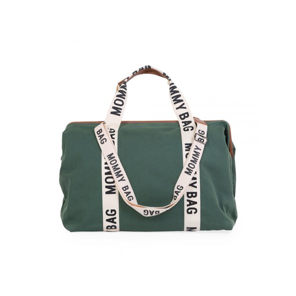 CHILDHOME PŘEBALOVACÍ TAŠKA MOMMY BAG CANVAS GREEN - PŘEBALOVACÍ TAŠKY - KOČÁRKY A PŘÍSLUŠENSTVÍ