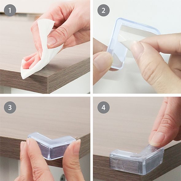 BABYONO OCHRANA ROHŮ NÁBYTKU TRANSPARENTNÍ 12KS - BEZPEČNOST DĚTÍ V DOMÁCNOSTI - KOUPÁNÍ A ZDRAVÍ