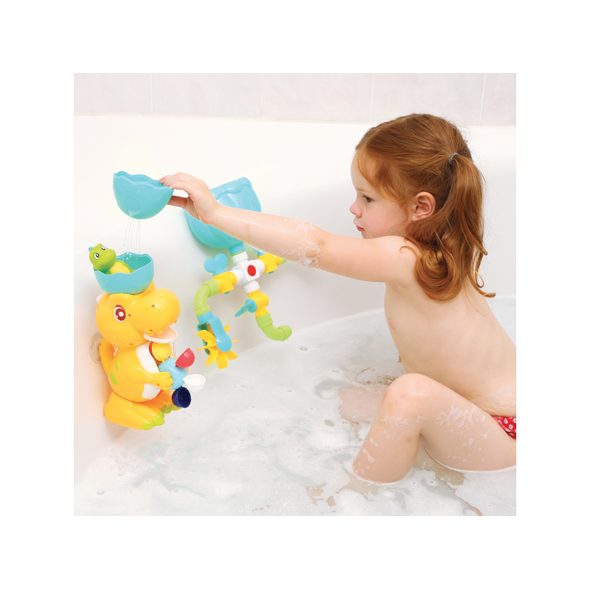 LUDI VODNÍ MLÝNEK S POTRUBÍM DINOSAURUS - HRAČKY DO VANY - PRO DĚTI