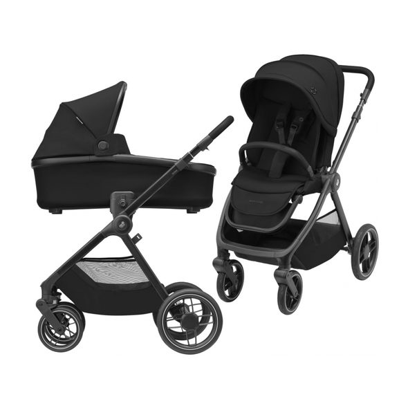 MAXI-COSI OXFORD KOČÁREK + KORBIČKA ORIA ESSENTIAL BLACK - DVOJKOMBINACE - KOČÁRKY A PŘÍSLUŠENSTVÍ