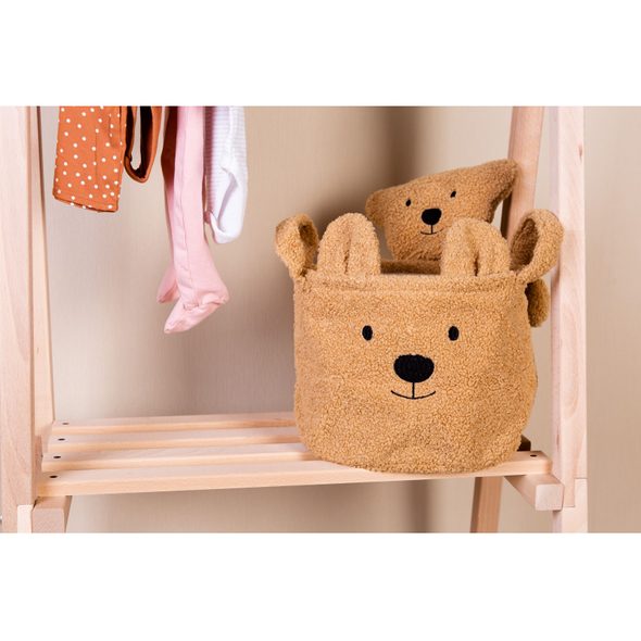 CHILDHOME KOŠ NA HRAČKY TEDDY 25X20X20 CM - BOXY NA HRAČKY - SPINKÁNÍ