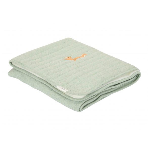 LITTLE DUTCH PŘIKRÝVKA 70X100 CM FOREST FRIENDS PURE SAGE - DĚTSKÉ DEKY PRO MIMINKA - SPINKÁNÍ