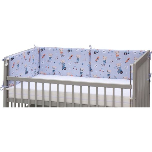 SCARLETT MANTINEL DO POSTÝLKY 4DÍLNÝ PEKO MODRÁ 180X30CM - MANTINELY - SPINKÁNÍ