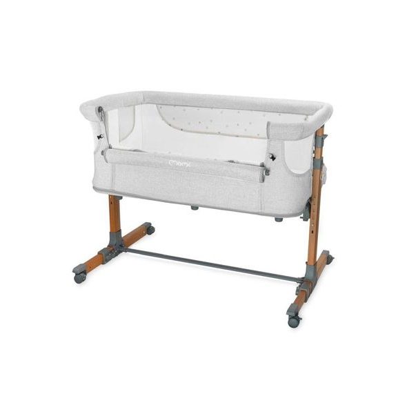 MOMI POSTÝLKA SMART BED 4V1 SVĚTLE ŠEDÁ - K RODIČOVSKÉ POSTELI - SPINKÁNÍ