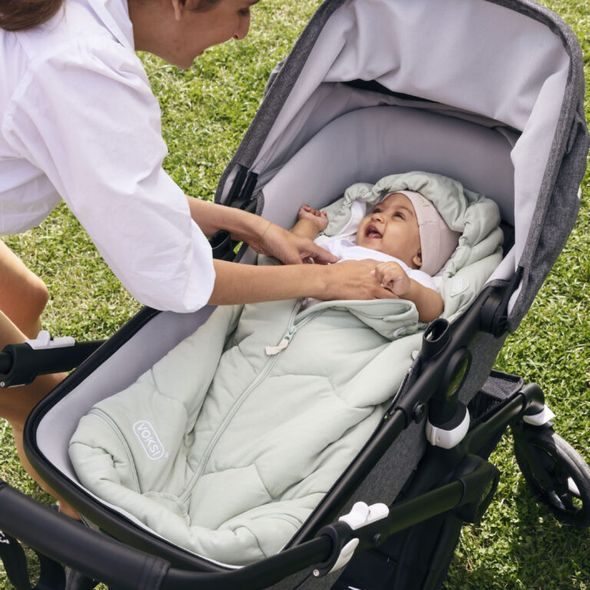 VOKSI® SKY LIGHT DUSTY GREEN - FUSAKY DO KOČÁRKU - KOČÁRKY A PŘÍSLUŠENSTVÍ