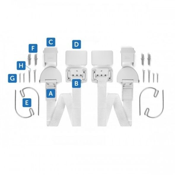REER DRŽÁK NÁBYTKU ANTI-TIP KIT - BEZPEČNOST DĚTÍ V DOMÁCNOSTI - KOUPÁNÍ A ZDRAVÍ