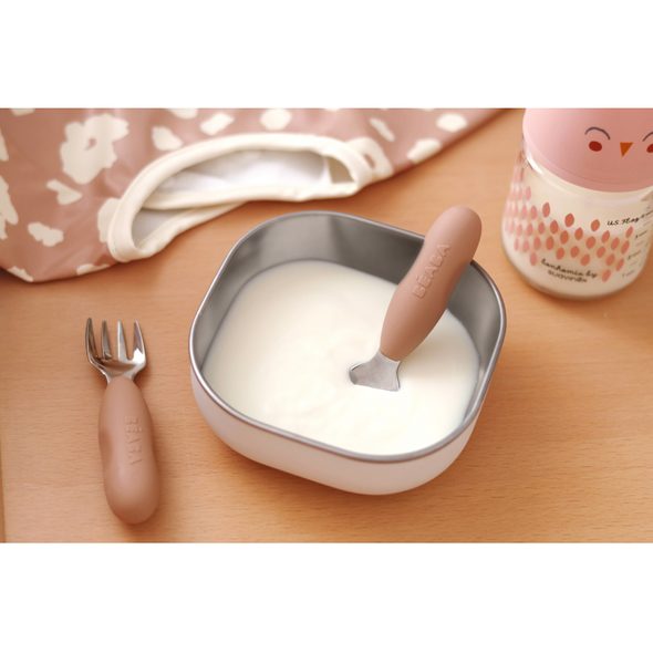 BEABA PRVNÍ TRÉNOVACÍ PŘÍBOR 2-DÍLNÝ PRALINE - LŽIČKY A PŘÍBORY - KRMENÍ