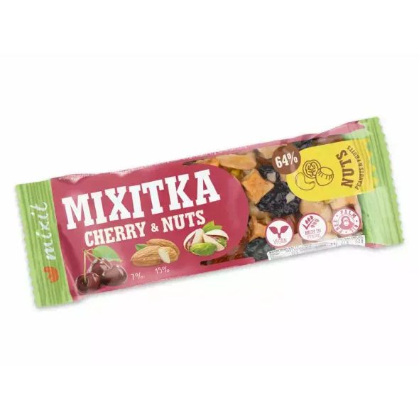 MIXIT OŘÍŠKOVÁ MIXITKA - VIŠNĚ + PISTÁCIE (40G) - SLADKÉ ZOBÁNÍ - PRO MAMINKY