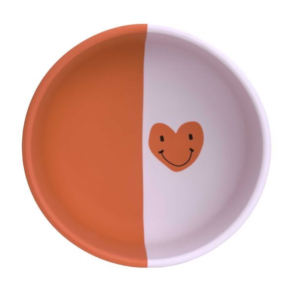 LÄSSIG BOWL SILICONE HAPPY RASCALS HEART LAVENDER - MISKY, TALÍŘKY A PODLOŽKY - KRMENÍ