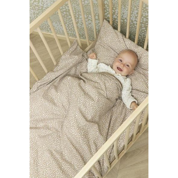 MEYCO POVLEČENÍ 100X135 CM - CHEETAH TAUPE / TAUPE - POVLEČENÍ DO POSTÝLKY - SPINKÁNÍ
