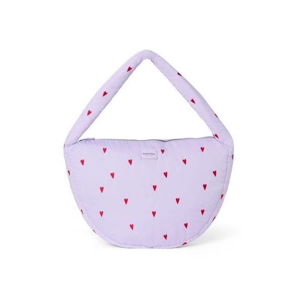 STUDIO NOOS PUFFY CROSS BODY BAG PURPLE HEARTS - ORGANIZÉRY A KOŠÍKY - KOČÁRKY A PŘÍSLUŠENSTVÍ