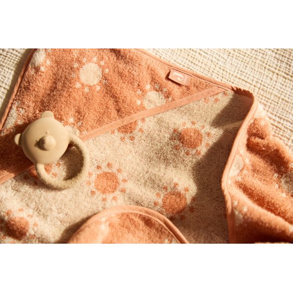 JOLLEIN OSUŠKA S KAPUCÍ FROTÉ 75X75 CM JACQUARD SUN - OSUŠKY A DĚTSKÉ ŽUPANY - KOUPÁNÍ A ZDRAVÍ