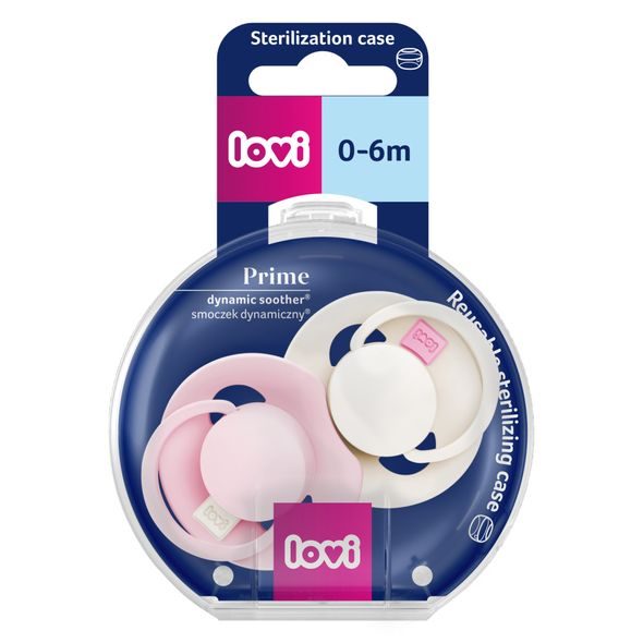 LOVI DUDLÍK SILIKONOVÝ DYNAMICKÝ PRIME TUTTI FRUTTI 0-6M 2KS ROSE/ROSE CREAM - ŠIDÍTKA A DOPLŇKY - KRMENÍ