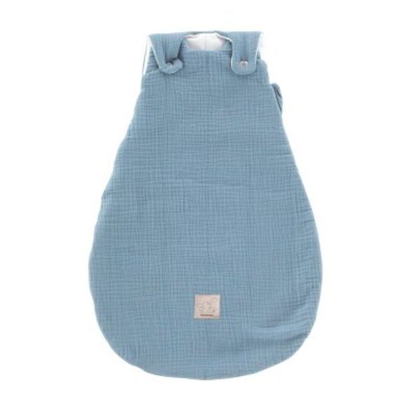 TRÄUMELAND VNĚJŠÍ SPACÍ PYTEL LIEBMICH MUSSELIN HELLBLAU 56/62 - SPACÍ PYTLE - SPINKÁNÍ