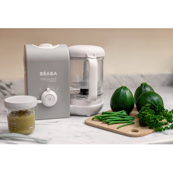 BEABA PARNÍ VAŘIČ + MIXÉR BABYCOOK EXPRESS VELVET GREY - KUCHYŇSKÉ PŘÍSTROJE - KRMENÍ